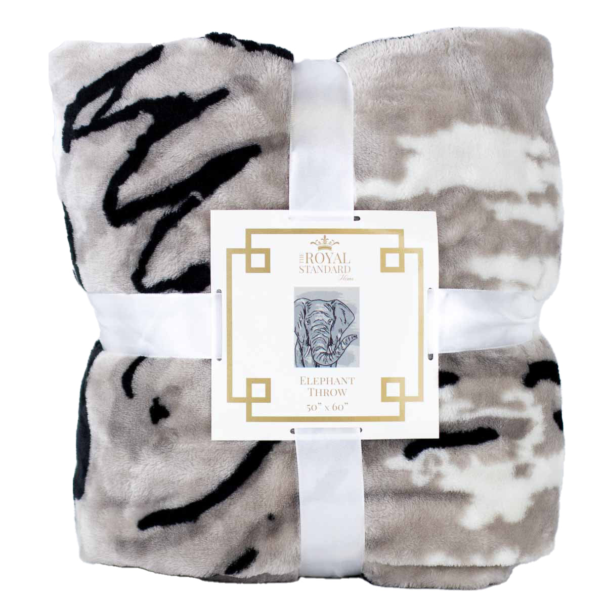Elephant Throw Gray/Light Gray