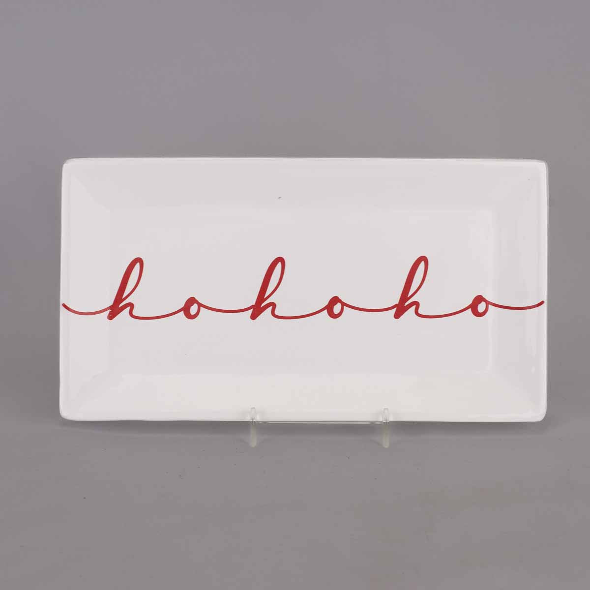 Ho Ho Ho Script Rectangle Platter 12 x 6.5