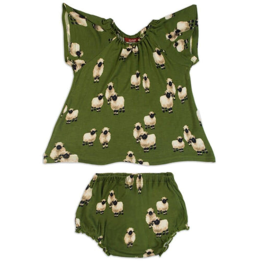 Valais Sheep Bamboo Dress & Bloomer