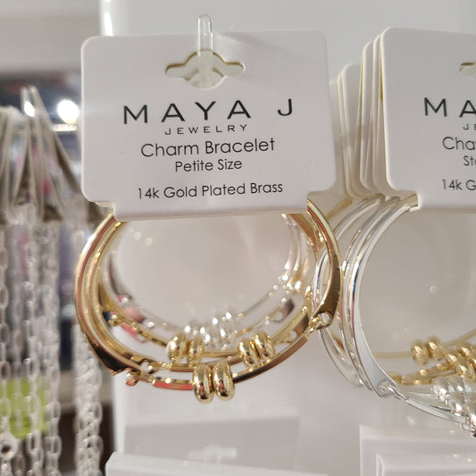 Maya J Cuff Bracelets for Birthstone Charms