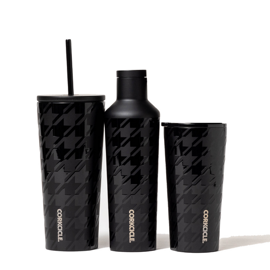 Onyx Houndstooth Corkcicle Cold Cup