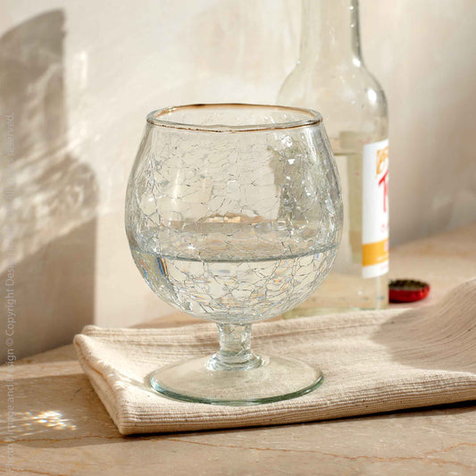 TH Norwell Mouth Blown Glass Goblet Glasses (Set of 4)