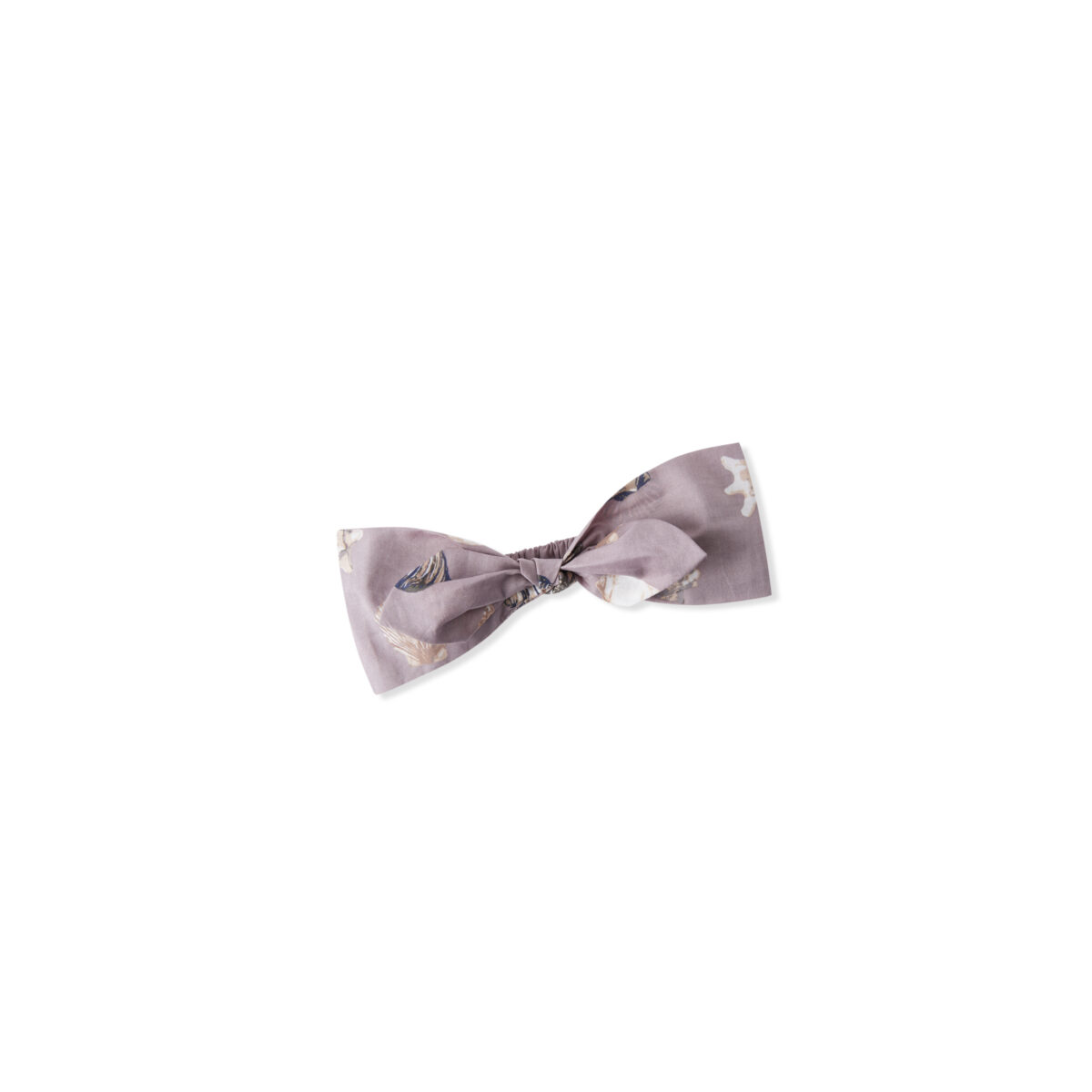 Bow Twisted Knot Headband-Purple Seashells