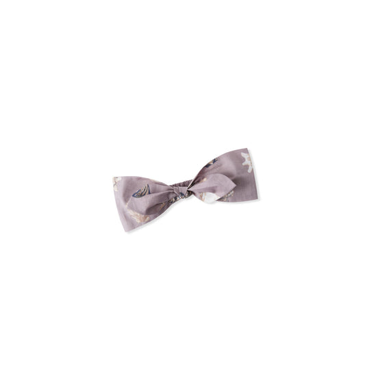 Bow Twisted Knot Headband-Purple Seashells