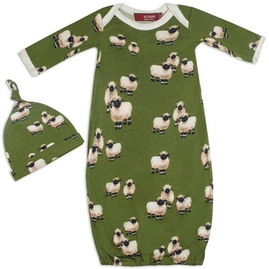 MB Newborn Gown & Hat Set