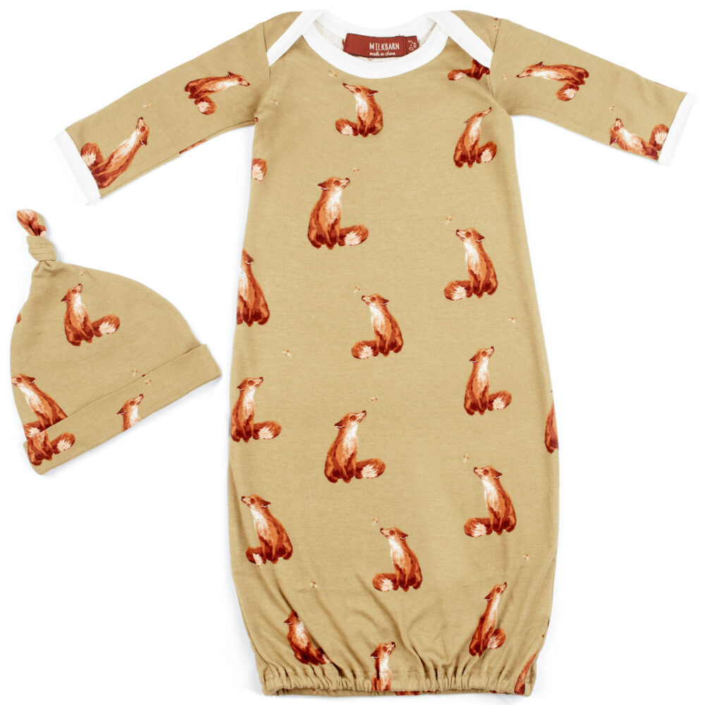 MB Newborn Gown & Hat Set