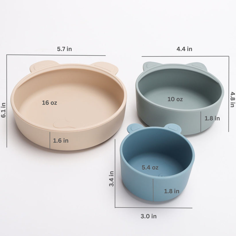 Ali + Oli 3 PC Stackable Snack Bowl