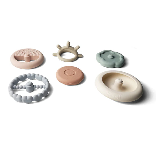 Silicone Stacking Teething Rings (Sun)