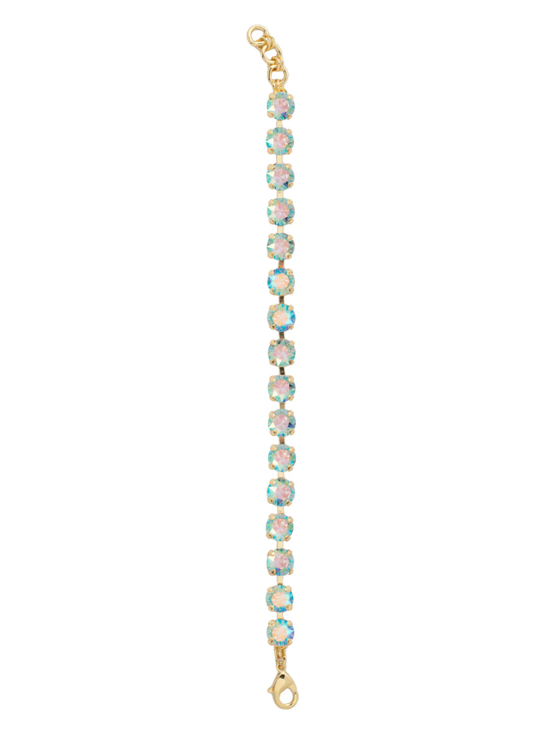 Sienna Tennis Bracelet- Aqua Aurora Borealis