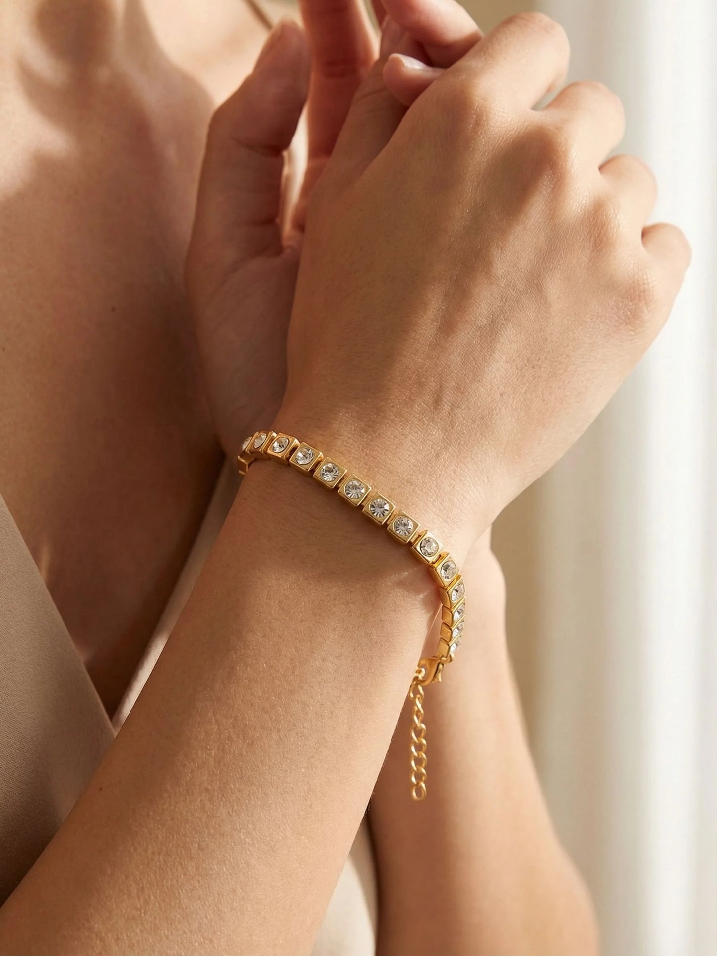 Max Tennis Bracelet- BGG1BGCRY