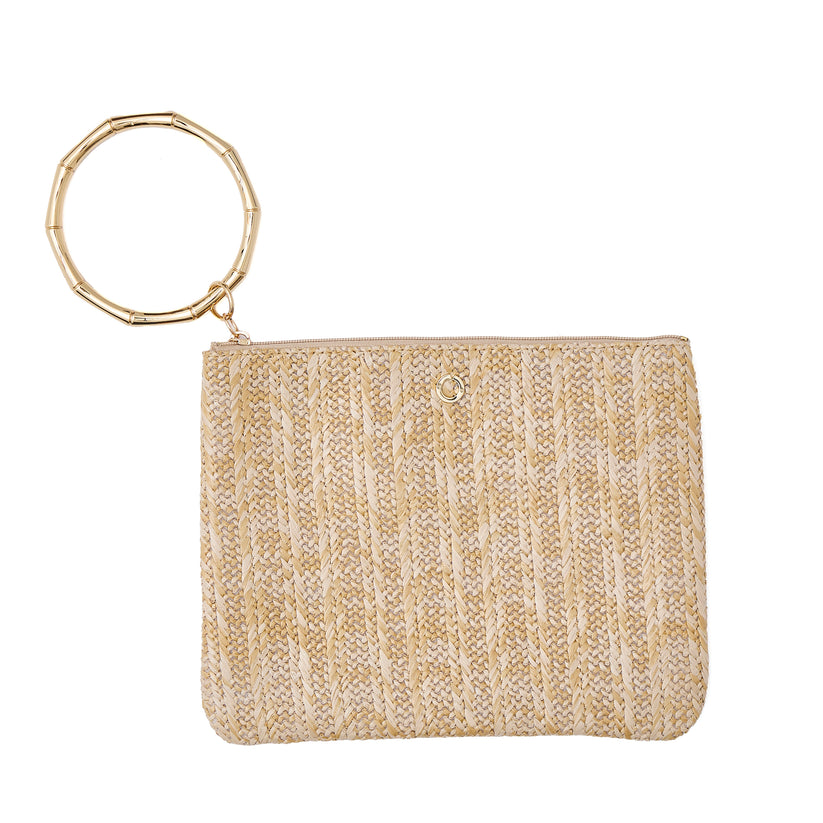 The Big O® Bracelet Pouch-On The Beach Raffia