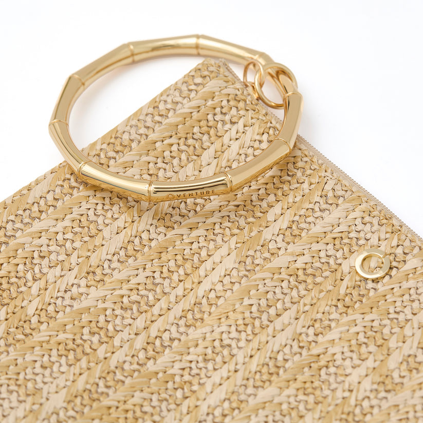 The Big O® Bracelet Pouch-On The Beach Raffia