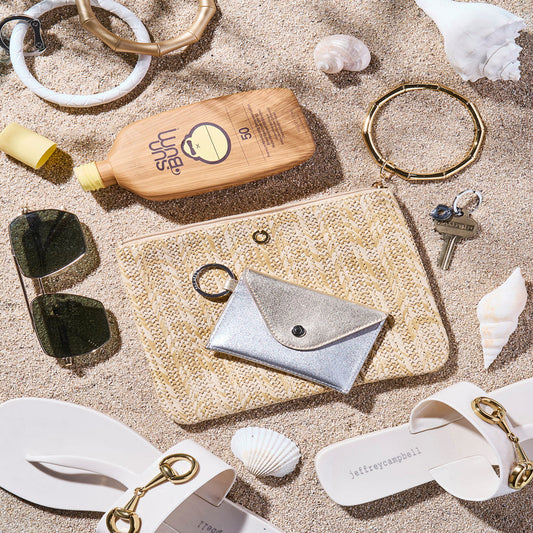 The Big O® Bracelet Pouch-On The Beach Raffia