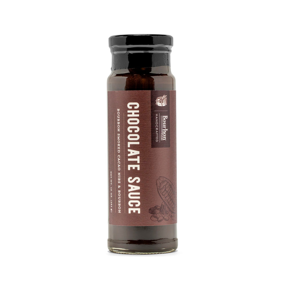 BB Chocolate Sauce-Bourbon Smoked Cacao Nibs & Bourbon