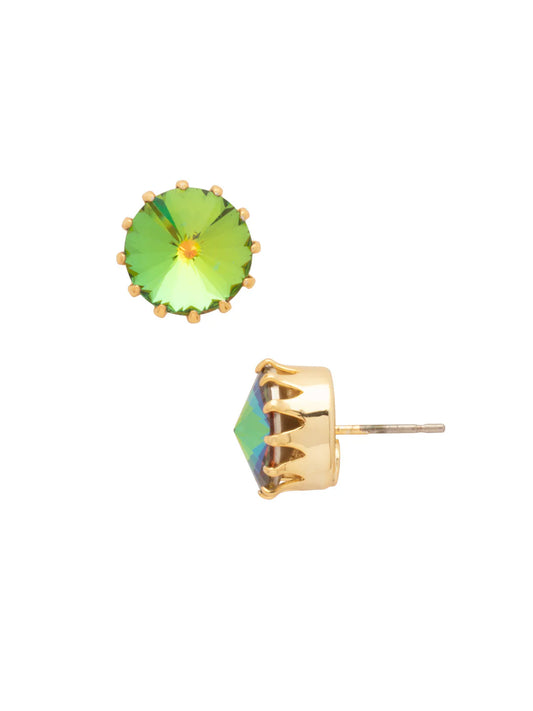 Regal Rivoli Stud Earrings- Volcano