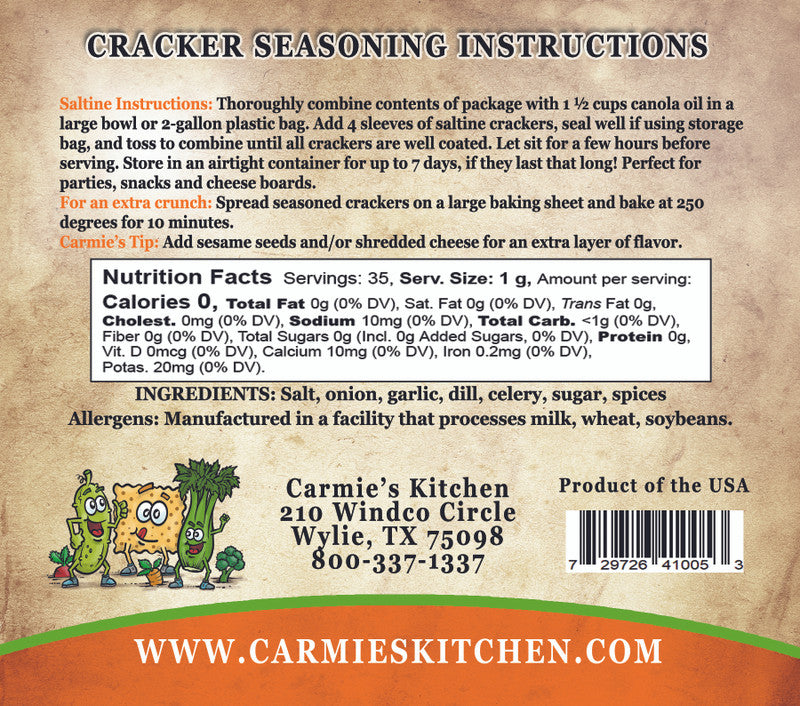 Cracker Seasoning Mix (Click to View All Flavors)
