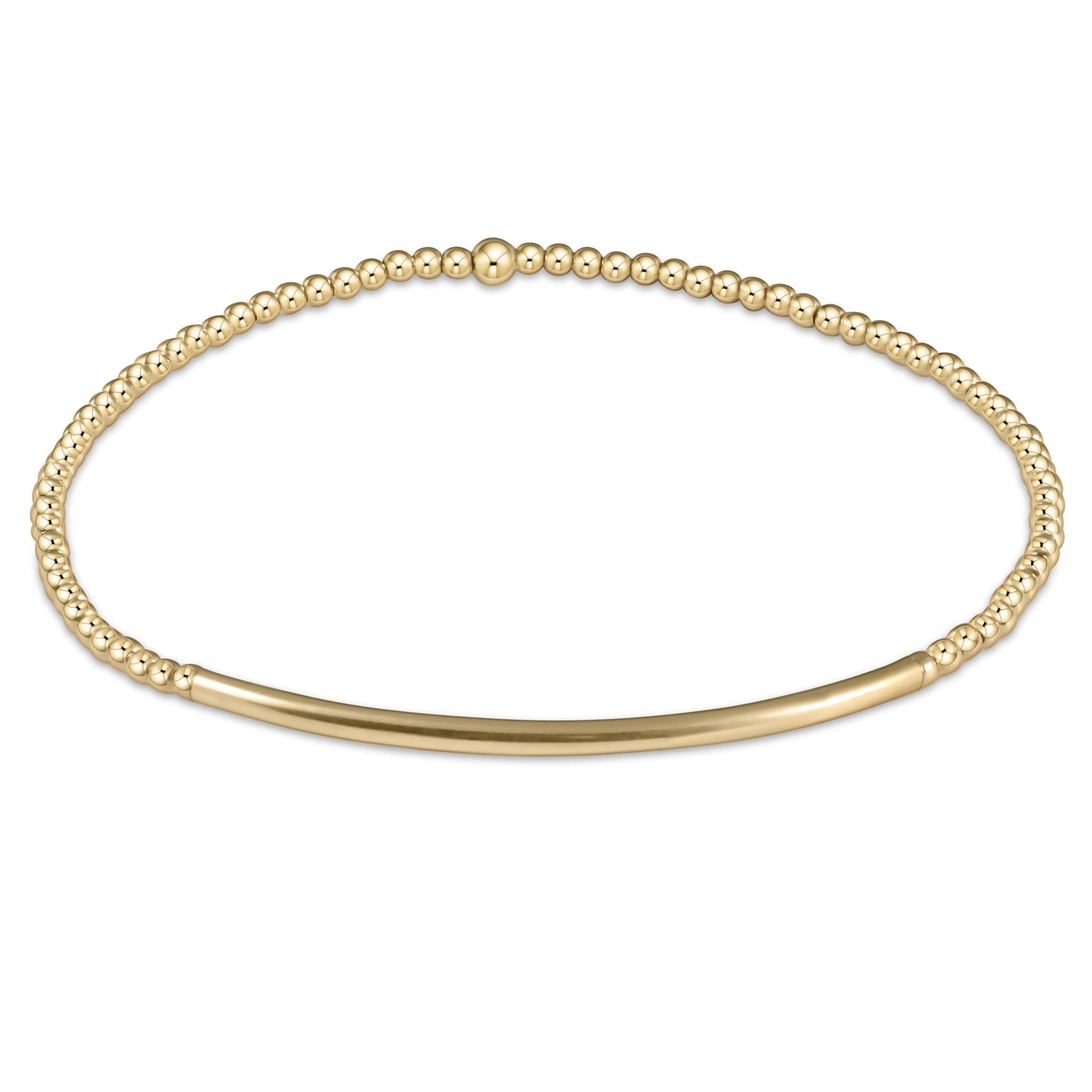Classic Gold 2mm Bracelet- Bliss Bar