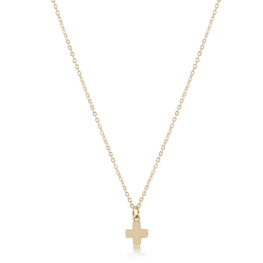Enewton 16" Gold Necklace -Signature Cross Gold Charm