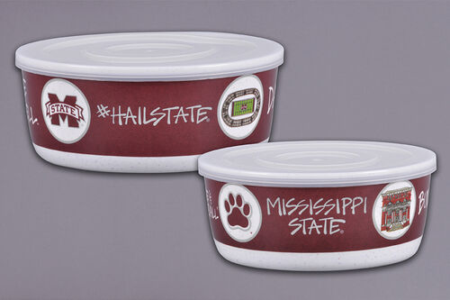 Magnolia Lane Game Day Melamine Two Container Set