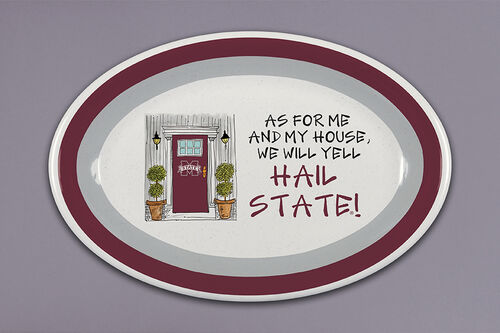 Magnolia Lane Game Day Oval Platter
