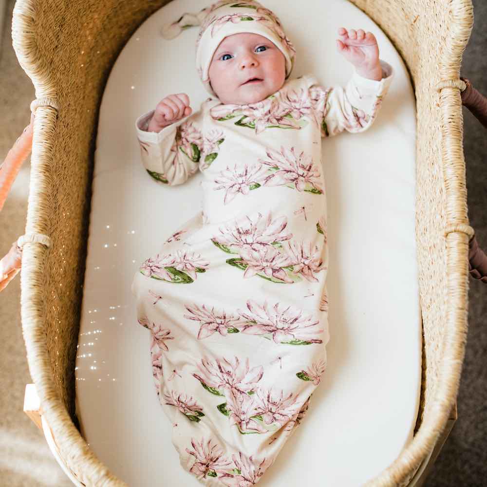 MB Newborn Gown & Hat Set