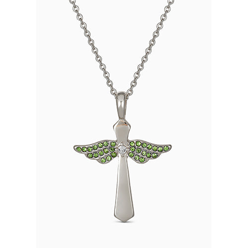 Maya J Angel Birthstone Necklace