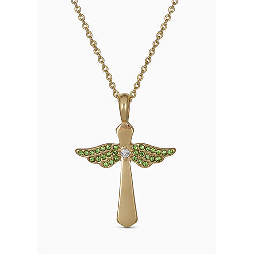 Maya J Angel Birthstone Necklace