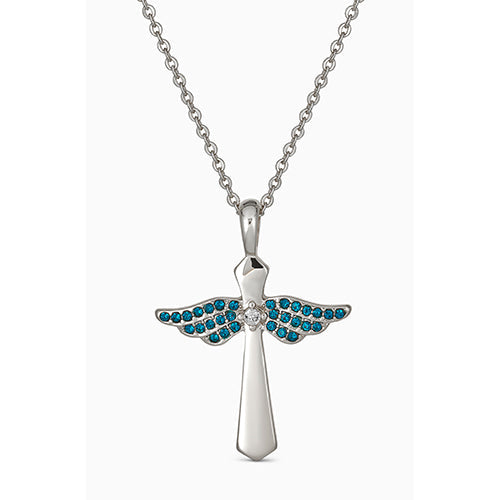 Maya J Angel Birthstone Necklace