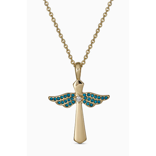 Maya J Angel Birthstone Necklace