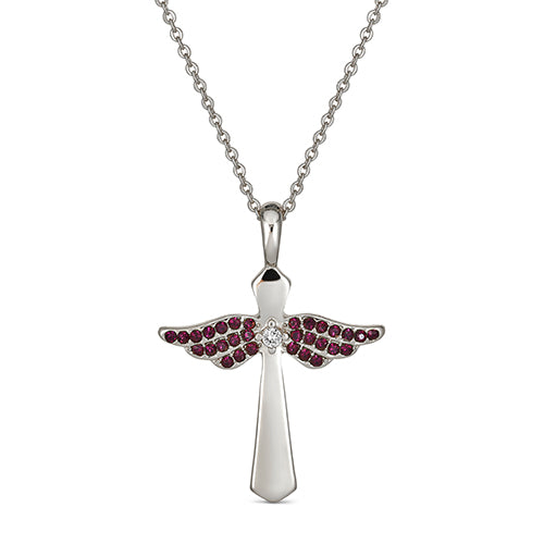 Maya J Angel Birthstone Necklace