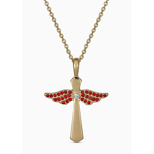 Maya J Angel Birthstone Necklace