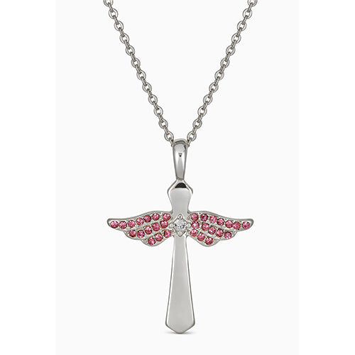 Maya J Angel Birthstone Necklace