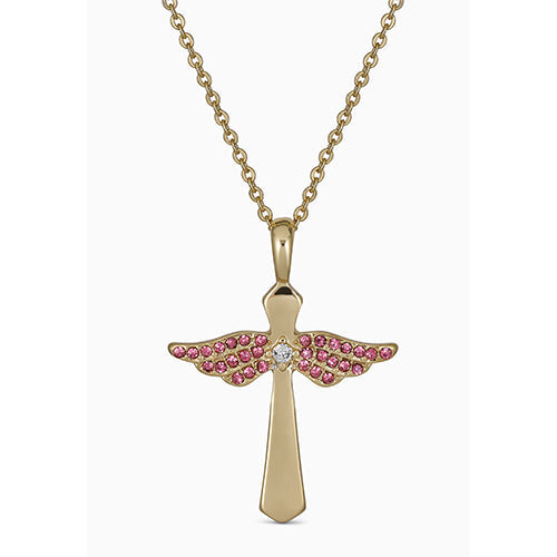 Maya J Angel Birthstone Necklace