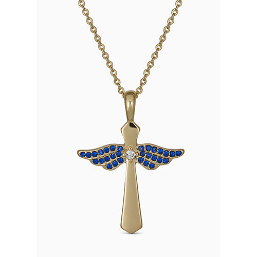 Maya J Angel Birthstone Necklace