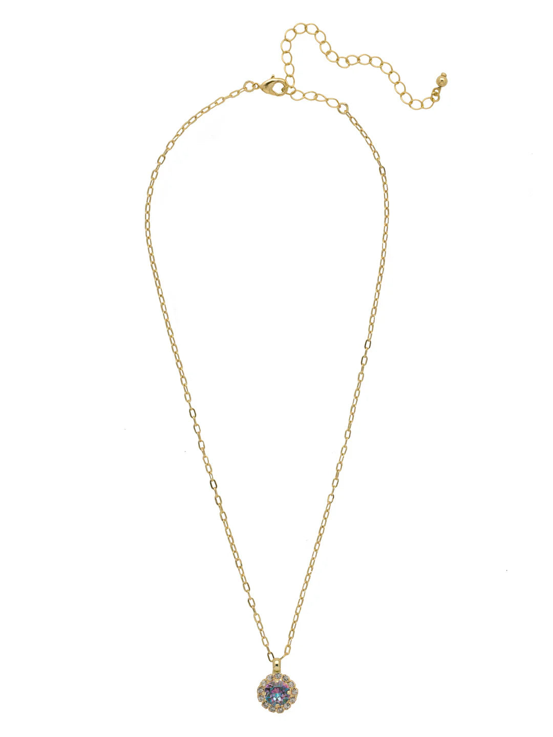 Haute Halo Pendant Necklace - Vitrail Light