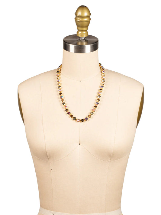Matilda Tennis Necklace-Honey Bourbon