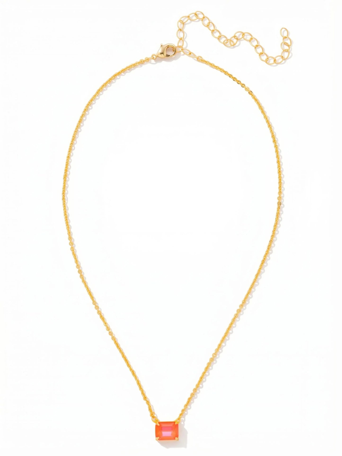Octavia Single Crystal Pendant Necklace- Electric Hyacinth