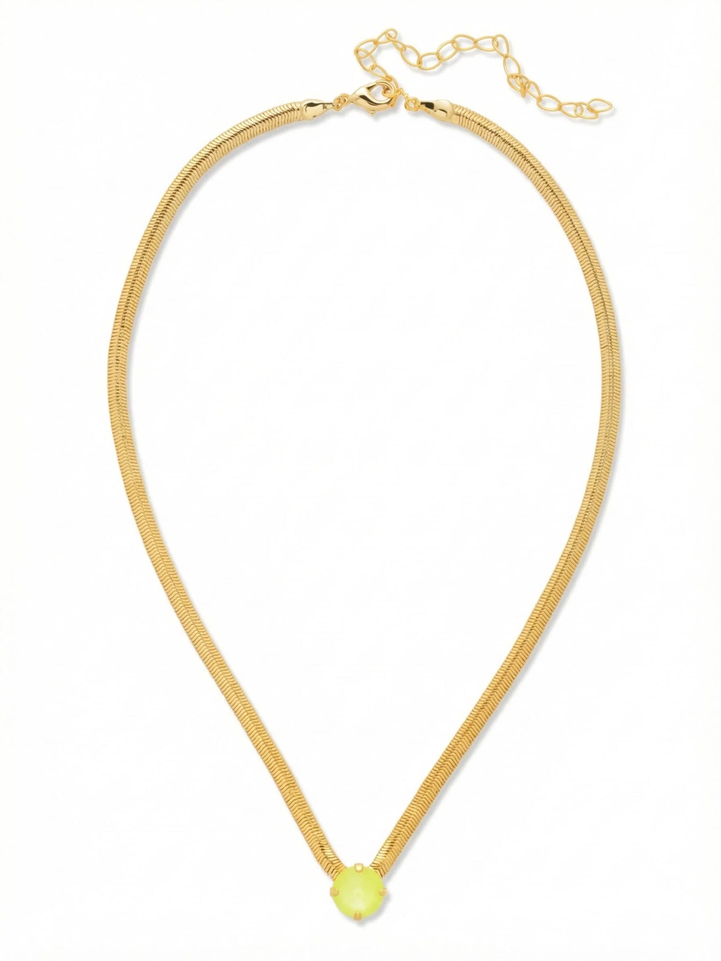 Rowan Pendant Necklace- Electric Yellow