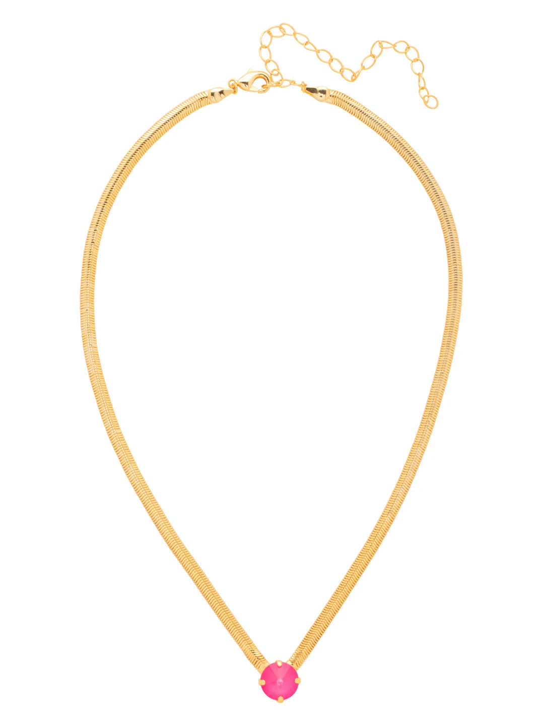 Rowan Pendant Necklace- Electric Pink- NFP17BGETP