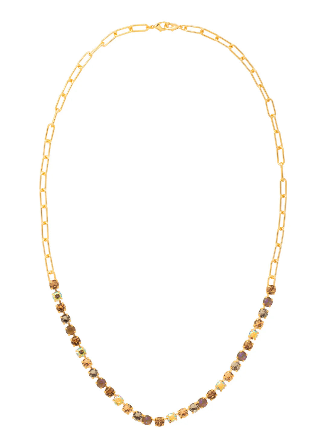 Talya Long Necklace-Honey Bourbon