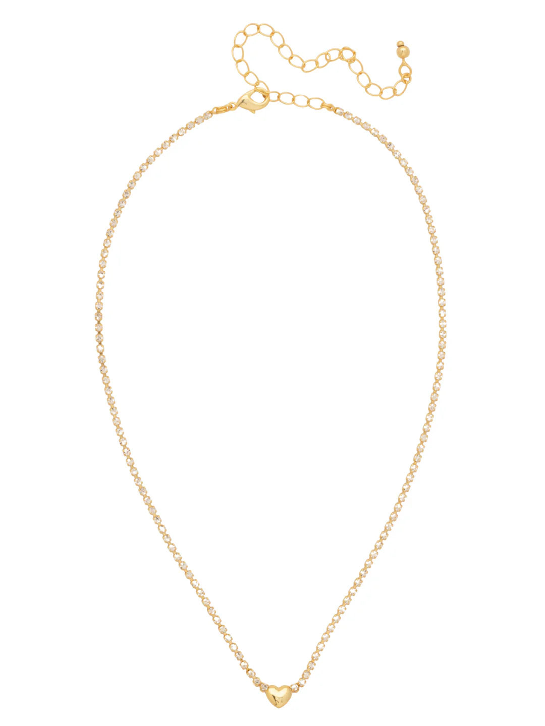 Mini Marnie Heart Tennis Necklace- NGF6BGCRY