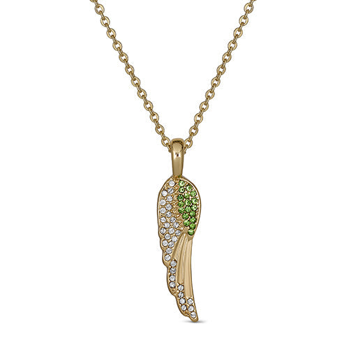 Maya J Angel Wing Birthstone Necklace