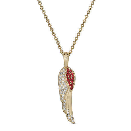 Maya J Angel Wing Birthstone Necklace