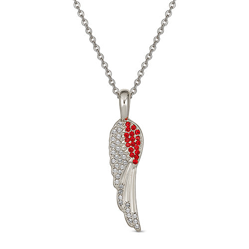 Maya J Angel Wing Birthstone Necklace