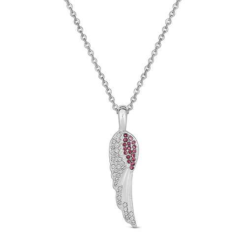 Maya J Angel Wing Birthstone Necklace