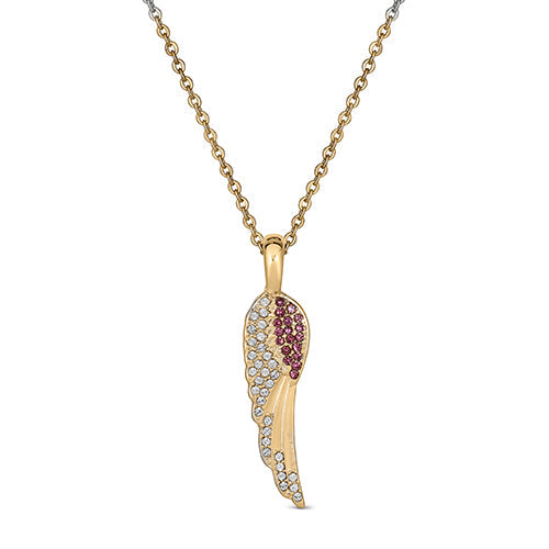 Maya J Angel Wing Birthstone Necklace