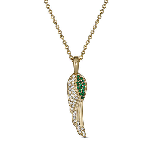 Maya J Angel Wing Birthstone Necklace