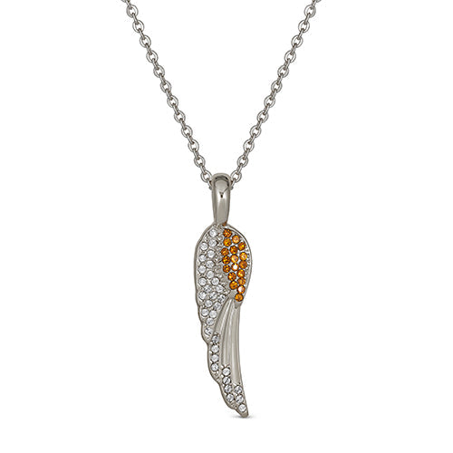 Maya J Angel Wing Birthstone Necklace