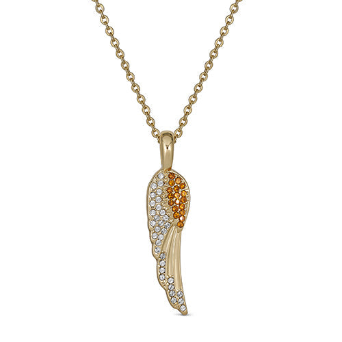 Maya J Angel Wing Birthstone Necklace