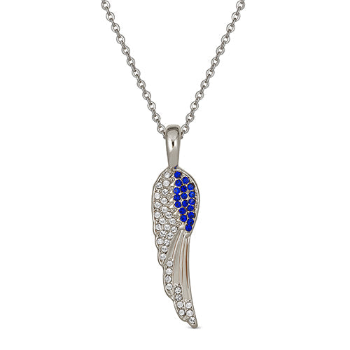 Maya J Angel Wing Birthstone Necklace